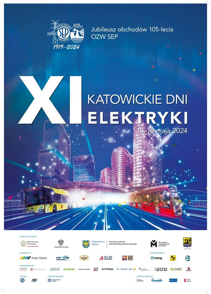 XI Katowickie Dni Elektryki. Logotyp partnerów
