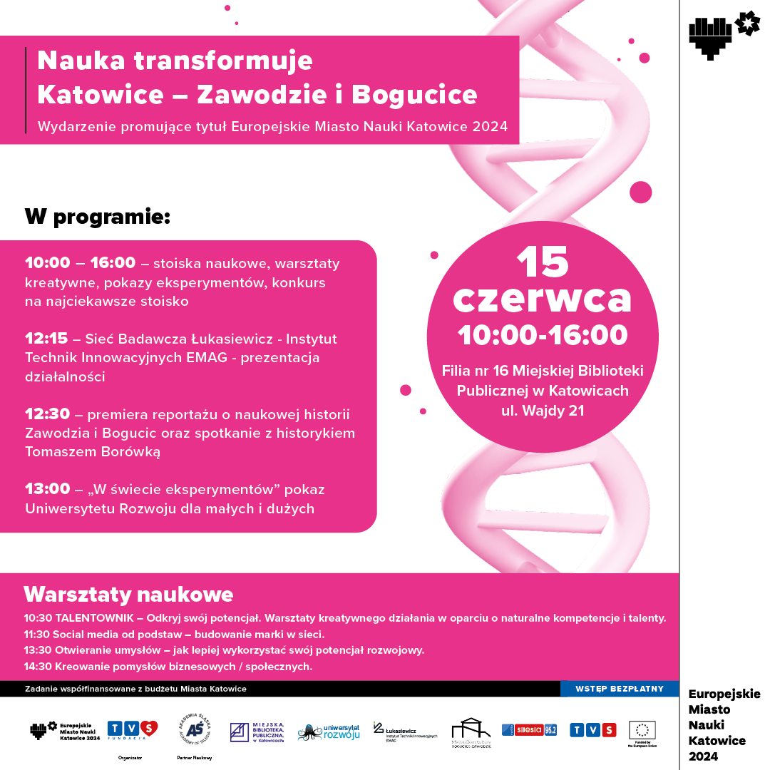 Nauka transformuje. 15 czerwca Filia 16 MBP Katowice